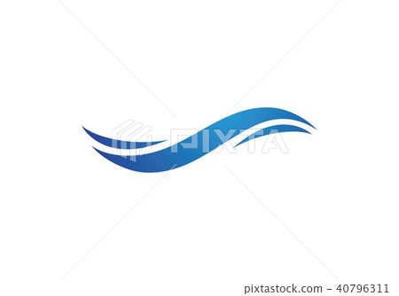 Water Wave symbol and icon Logo 40796311