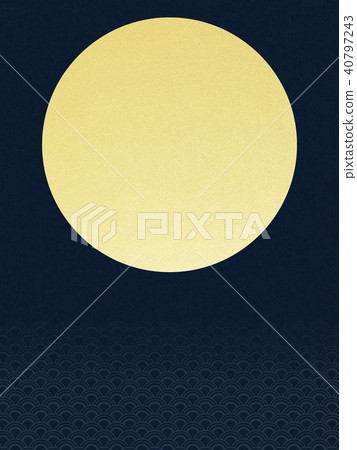 背景 - Wa - 金葉 - 月亮 - 日出 背景 - Wa - 金葉 - 月亮 - 日出 40797243