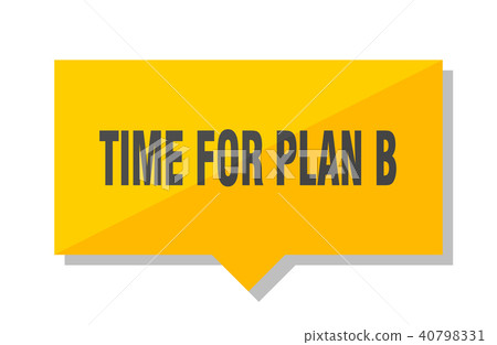 插圖素材: time for plan b price tag