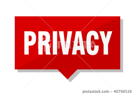 privacy red tag - Stock Illustration [40798526] - PIXTA