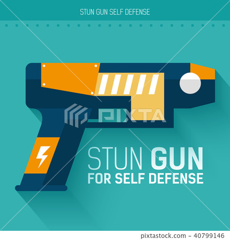 Stun gun for self defense. Vector illustrationt Stun gun for self defense. Vector illustrationt 40799146