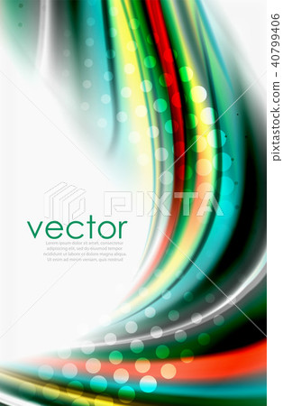 Rainbow color waves, vector blurred abstract background Rainbow color waves, vector blurred abstract background 40799406