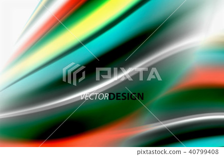 Rainbow color waves, vector blurred abstract background Rainbow color waves, vector blurred abstract background 40799408