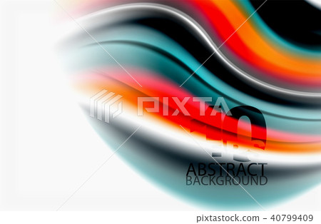 Rainbow color waves, vector blurred abstract background Rainbow color waves, vector blurred abstract background 40799409