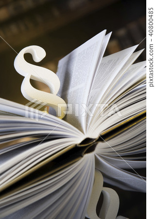 Book ,Law theme, mallet of judge 40800485
