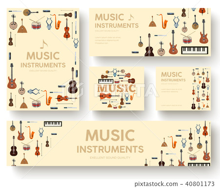 Festival music instruments circle infographics Festival music instruments circle infographics 40801173