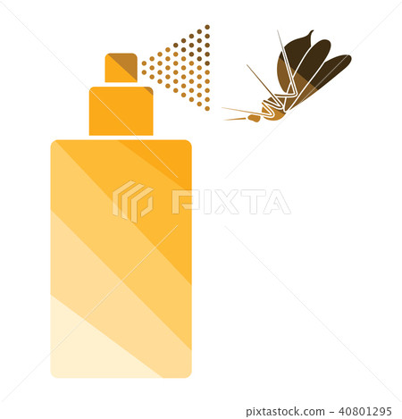 Mosquito spray icon 40801295