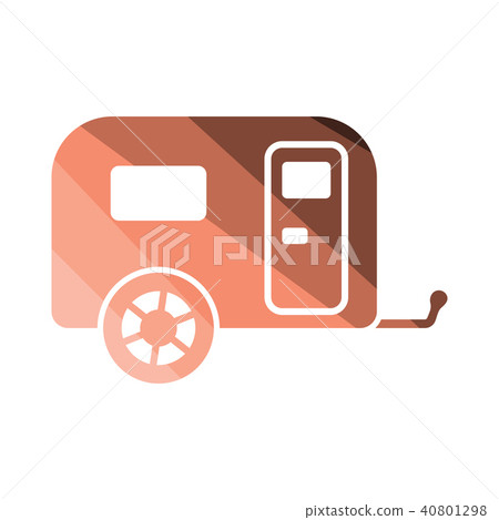 Camping family caravan car icon - Stock Illustration [40801298] - PIXTA