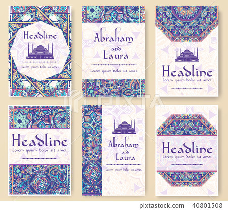 Set of old fairy tail flyer pages ornament Set of old fairy tail flyer pages ornament 40801508