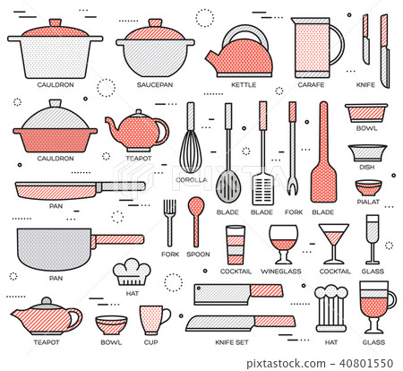 kitchen table for cooking in house vector  40801550