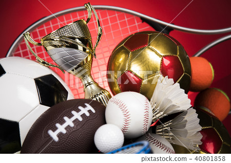 Winner trophy, Sport equipment and balls Winner trophy, Sport equipment and balls 40801858
