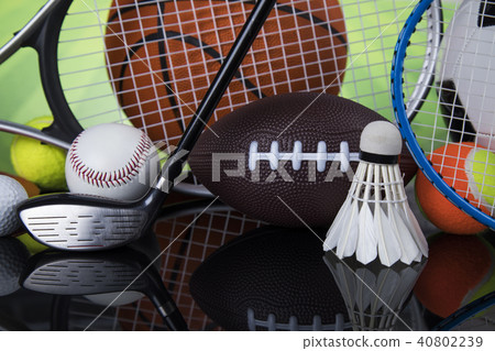 Group of sports equipment Group of sports equipment 40802239
