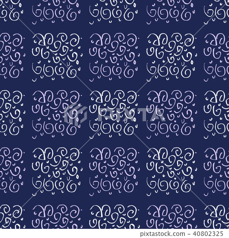 Indigo japanese pattern 40802325