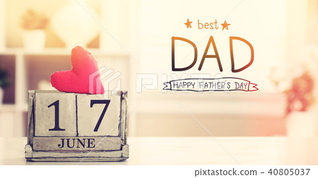 17 June Best Dad message with calendar 40805037