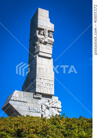 Westerplatte. Monument commemorating first battle Westerplatte. Monument commemorating first battle 40805372