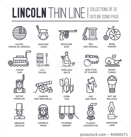 President Abraham Lincoln day with historical  40806071