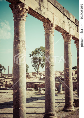 Ruins Roman Capitol Thuburbo Majus, Tunisia Ruins Roman Capitol Thuburbo Majus, Tunisia 40806365