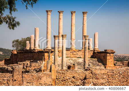 Roman ruins Sanctuaire Esculape Thuburbo Majus 40806667