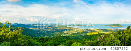 panorama high angle view of Chalong Bay panorama high angle view of Chalong Bay 40807352