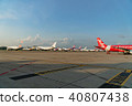 Airliners are parking on parking at Don Mueang 40807438