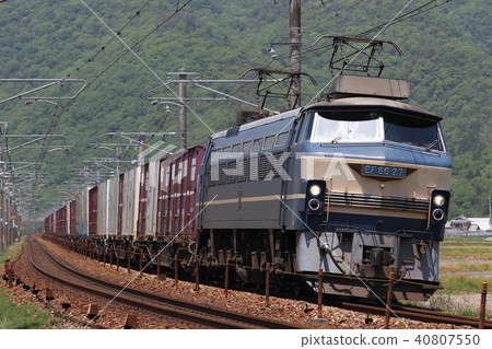 EF 66 type 0 series electric locomotive container container freight train 40807550