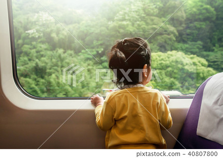 Happy and Excited Kids Traveling by Train 40807800