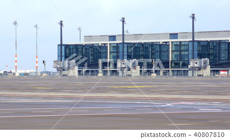 BERLIN, GERMANY - JAN 17th, 2015: Berlin Brandenburg Airport BER, still under construction, empty 40807810