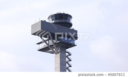 BERLIN, GERMANY - JAN 17th, 2015: new Airport control tower at Berlin Brandenburg Airport BER 40807811