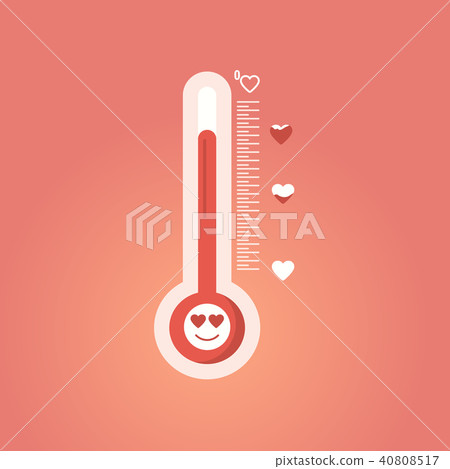 The temperature of love. Valentines Day  40808517