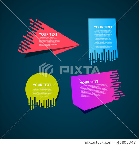 Vector abstract speed geometric origami. banner  40809348