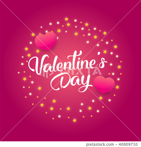 Valentine's Day Sale banner template design.  40809710
