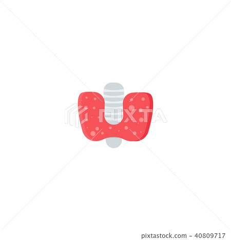 Vector isolated Thyroid. Medical concept. Vector isolated Thyroid. Medical concept. 40809717