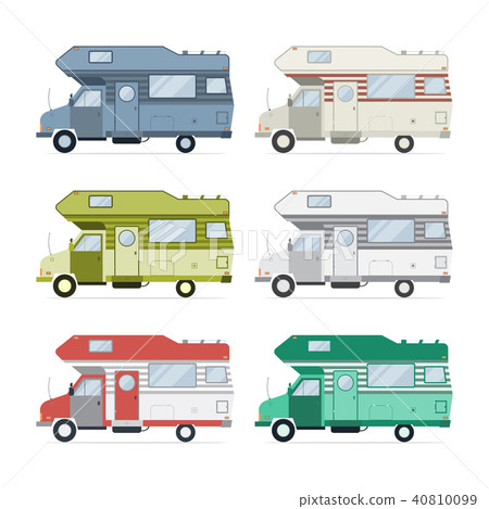 Camping Caravan Traveler Truck Collection 40810099