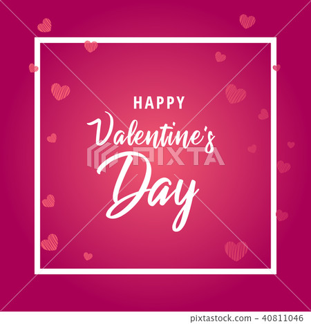 Valentine's Day Sale banner template design. Valentine's Day Sale banner template design. 40811046