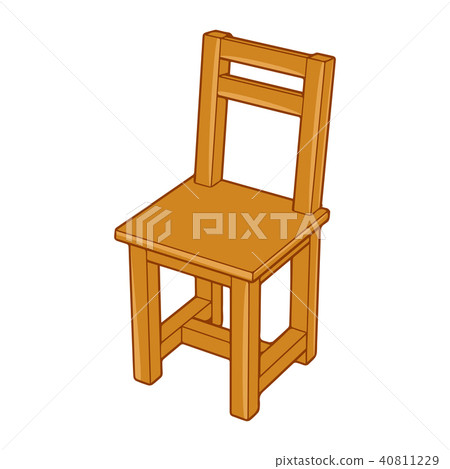 wooden chair isolated illustration wooden chair isolated illustration 40811229