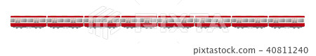 Keikyu線紅色火車例證Keikyu 40811240