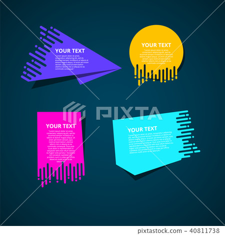 Vector abstract speed geometric origami. banner  40811738