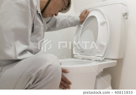 頭盔工人·住宅通用材料·廁所·馬桶 40811933