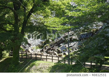 熊本熊本城坍塌的石牆2018.5.12 熊本熊本城坍塌的石牆2018.5.12 40812531