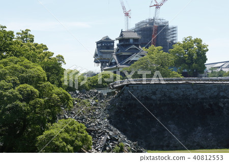 Kumamoto Prefecture Kumamoto Castle From the Ninomaru Plaza large and small tomb and the Udo Tower 2018.5.12 Kumamoto Prefecture Kumamoto Castle From the Ninomaru Plaza large and small tomb and the Udo Tower 2018.5.12 40812553