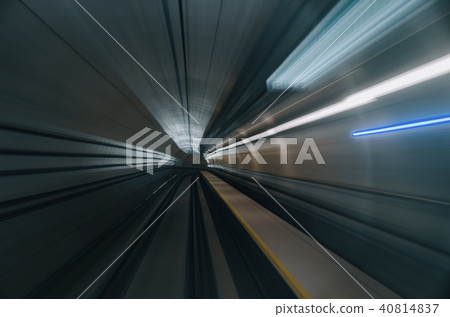 motion effect background under subway tunnel motion effect background under subway tunnel 40814837
