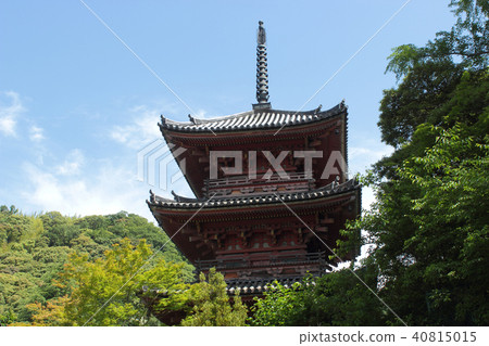 京都Hojoji寺三重塔 40815015