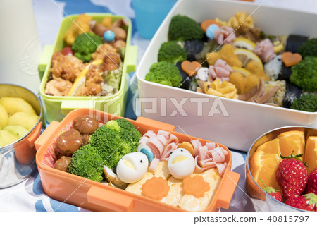 Picnic on the hand made lunch box Picnic on the hand made lunch box 40815797
