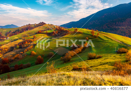 beautiful mountainous countryside in autumn beautiful mountainous countryside in autumn 40816877