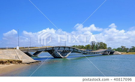 Wavy bridge, created by the engineer Leonel Viera, Punta Del Este, Uruguay, South America 40817096