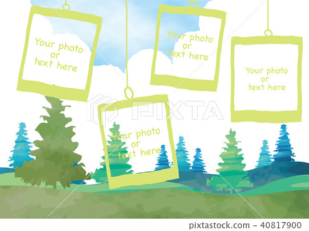 Refreshing photo frame - Stock Illustration [40817900] - PIXTA