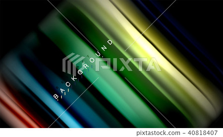 Fluid mixing colors, vector wave abstract background 40818407