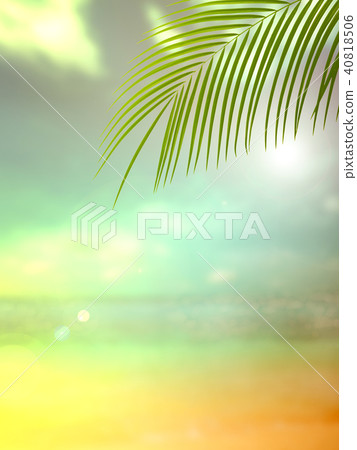 Background - Tropical - sea - sky 40818506
