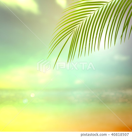 Background - Tropical - sea - sky 40818507