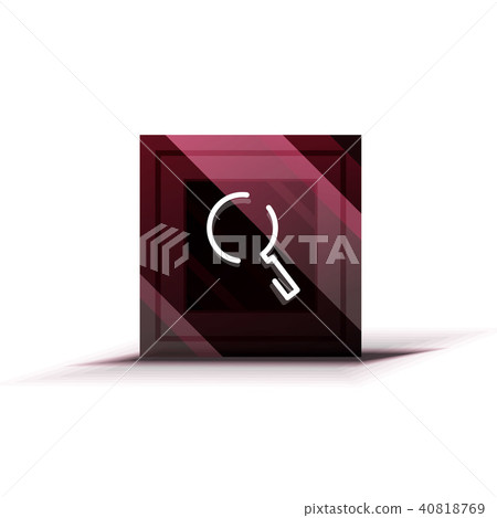 Search magnifyier web button, magnify icon. Modern magnifying glass sign, web site design or mobile Search magnifyier web button, magnify icon. Modern magnifying glass sign, web site design or mobile 40818769